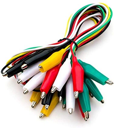 E-Outstanding 2 Set ,10 PCS/Set50cm 19 Inch Double-ended Crocodile Clips Cable Alligator Clips Wire Testing Wire