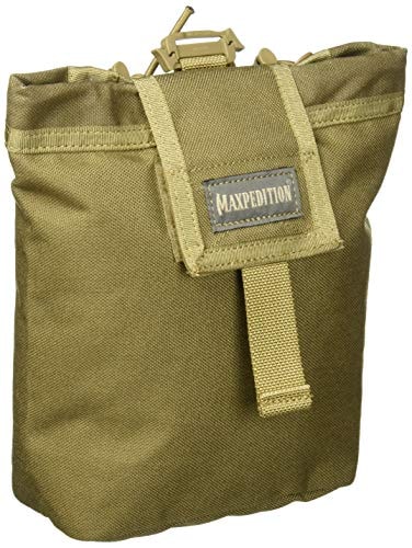 Maxpedition Rollypoly Folding Dump Pouch ,Khaki3.5"x2"x3