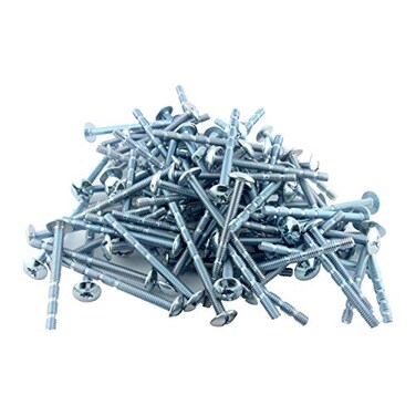 Rok 100 Pack Hardware8 x 2 Slotted Machine Thread Phillips Sqaure Drive Break Away Long Truss Head Screws