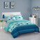 Idea Nuova Sea Shark Bed in A Bag, Twin, Multi Blue