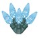 Vickerman X6G8532 Light Set Features 50 LED Lights on Green Wire with 6" Bulb Spacing, 25', Teal