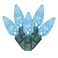 Vickerman X6G8532 Light Set Features 50 LED Lights on Green Wire with 6" Bulb Spacing, 25', Teal