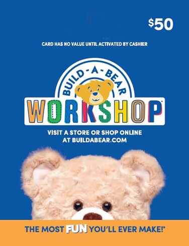 Build A Build-A-Bear Physical Gift Card