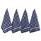 DII Basic Terry Collection Windowpane Dishtowel Set, 16x26, Nautical Blue Check, 4 Piece