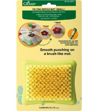 Clover 85397 Felting Needle Mat -Small-4-1/2 X3-3/4 X1-3/4