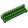 Electronics-Salon DIN Rail Mount Pluggable 12x2 Position 10A / 300V Screw Terminal Block Distribution Module. ,Side Wire Connects