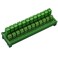 Electronics-Salon DIN Rail Mount Pluggable 12x2 Position 10A / 300V Screw Terminal Block Distribution Module. ,Side Wire Connects