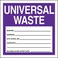AccuformNMC MHZW17EVL Adhesive-Poly Hazardous Waste Label