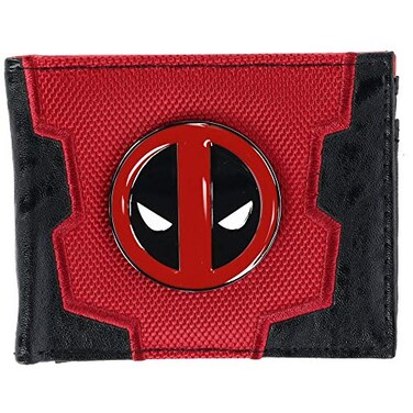 Marvel Deadpool Bi-Fold Boxed Wallet, RedBlack, One Size