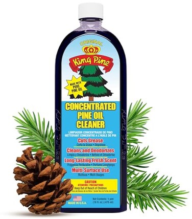 King Pine Concentrated Pine Oil Multi-Surface Cleaner Industrial Strength, Original Black, 32 Fl Oz