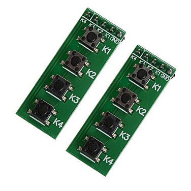 Vanki 4 Button Key Module Switch Keyboard for Arduino UNO MEGA2560 Breadboard 2pcs