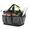 Housolution 14 Inch Gardening Tote Bag, Garden Tool Storage Bag, GrayBlack