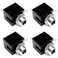 CESS 3.5mm Mono TS Female Panel Mount Socket, Black, 4 Pack