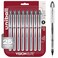 Uni-Ball Uniball Vision Elite Rollerball Pens, Bold Point ,0.8mm, Black, 8 Pack