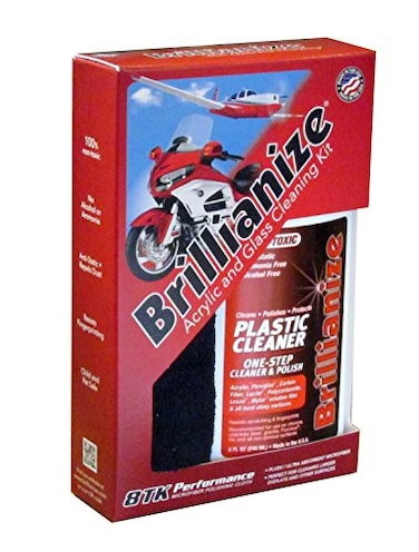 Brillianize - Glass Cleaner Kit - 8 oz Pump Spray, Microfiber Cloth