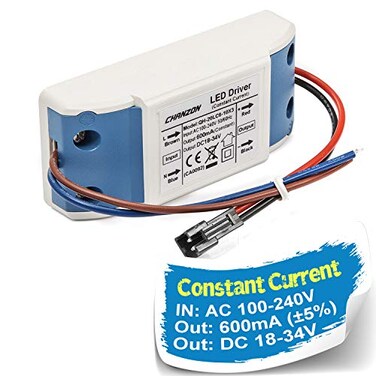 Chanzon LED Driver 600mA ,Constant Current Output18V-34V Power Supply