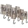 MyGift Rustic Wall Mounted HatCoat Rack, Rope Hooks, 6 Hook Storage