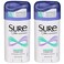 Sure Invisible Solid Anti-Perspirant and Deodorant, Unscented, 2.6-Ounces ,Pack of 2