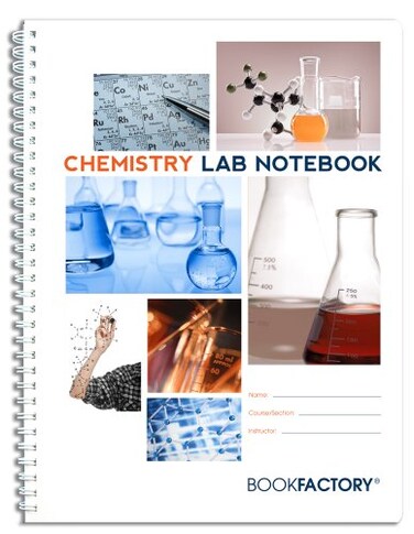 BookFactory Chemistry Lab Notebook, 75 Pages