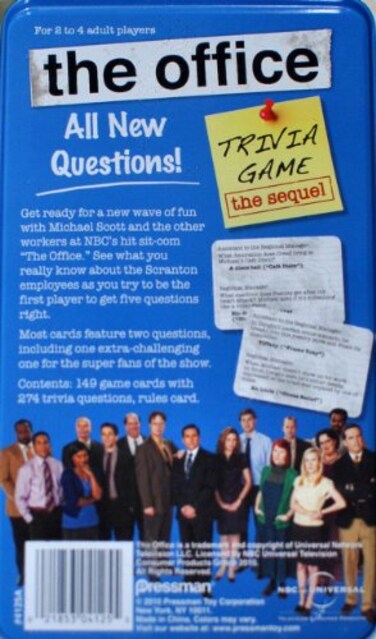 Pressman The Office Trivia Game in Tin - The Sequel