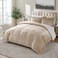 Cathay Home King Comforter Set, Reversible Micromink Sherpa, Camel