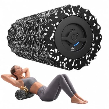 FITINDEX Vibrating Foam Roller for Exercise,4 Vibration Speeds,Rechargeable