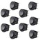 AutoEC 10pcs Blue Rocker Switch 12V DC 20A Round Toggle Switch