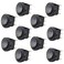 AutoEC 10pcs Blue Rocker Switch 12V DC 20A Round Toggle Switch