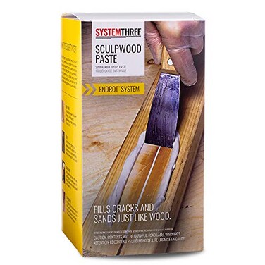 SYSTEMTHREE System Three SculpWood Paste Epoxy Wood Filler, 0.5 Gallon Kit