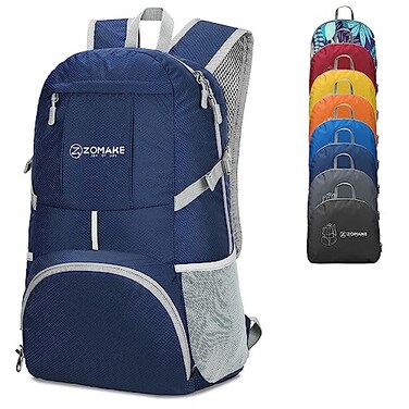 ZOMAKE Lightweight Packable Backpack 35L, Water Resistant Foldable Day Pack