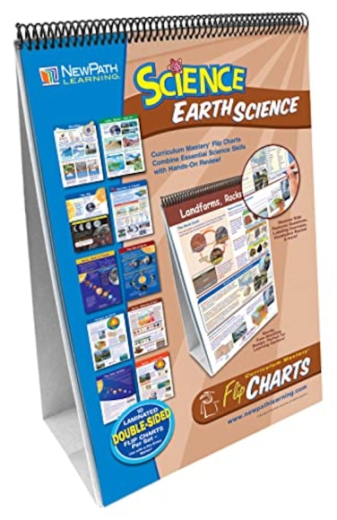 NewPath Learning-34-6008 10 Piece Mastering Middle School Earth Science Curriculum Mastery Flip Chart Set, Grade 5-9