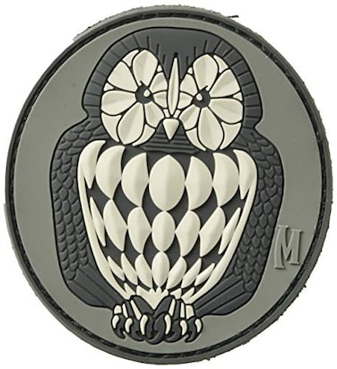 Maxpedition Gear Owl Patch, Swat, 3 x 2.75-Inch