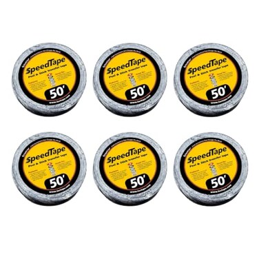 FastCap SpeedTape Double Sided Adhesive Tape, 2" x 50', 6-Pack