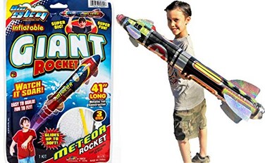 JA-RU Giant 41" Inflatable Rocket Ship Toy ,1 UnitSpace Themed 5802-1