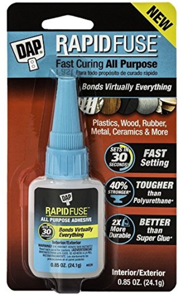 Dap 00155 RapidFuse Fast Curing All Purpose Adhesive, 0.85 Oz