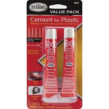 Testors Cement For Plastic Value Pack 2/Pkg-.875oz