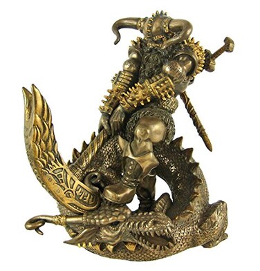 Pacific Giftware PTC 8 Inch Thor God of Thunder and Serpent Resin Statue Figurine