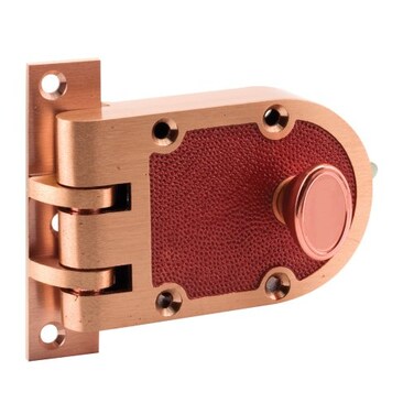 Prime-Line U 10530 Single Cylinder Solid Bronze Jimmy-Resistant Door Lock ,Single Pack