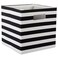 DII Polyester Cube Storage Collection Collapsible Hard Sided Bin, 13x13x13, Black