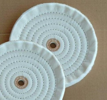 Import 2 PC 8" X 5/8" Ply Soft Cotton Bench Grinder Buffing Wheels ,8BUFF088,2pc