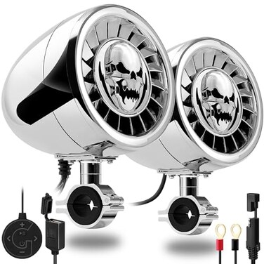 GoHawk Bluetooth Motorcycle Speakers Waterproof Motorcycle Stereo System