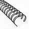 Rayson Wire Binding Spines, 1/2" 3:1 Pitch, 32-Loop Black, 100 Pack