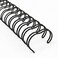Rayson Wire Binding Spines, 1/2" 3:1 Pitch, 32-Loop Black, 100 Pack