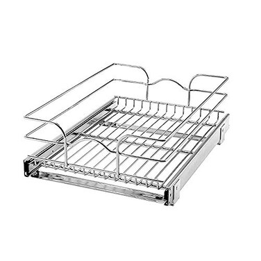 Rev-A-Shelf 5WB1-1520-CR Base Cabinet Pull Out Chrome Basket