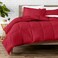 Bare Home Comforter Set - 1800 Ultra Soft ,King, Red
