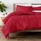 Bare Home Comforter Set - 1800 Ultra Soft ,King, Red