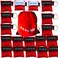 Elysaid 100 Pcs/pack CPR Barrier Keychain with Cpr Face Shield CPR Life Key for CPR Aed Training ,Red