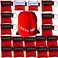 Elysaid 100 Pcs/pack CPR Barrier Keychain with Cpr Face Shield CPR Life Key for CPR Aed Training ,Red