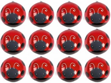 Fun Express Mini Ladybug Beach Balls Bulk 12 Pack