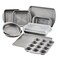 Circulon Total Nonstick Bakeware Set, Metal Baking Pans Set, 10-Piece, Gray